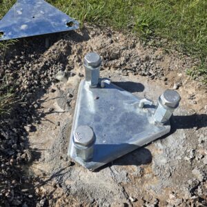 Montering av flaggstång – nytt fundament