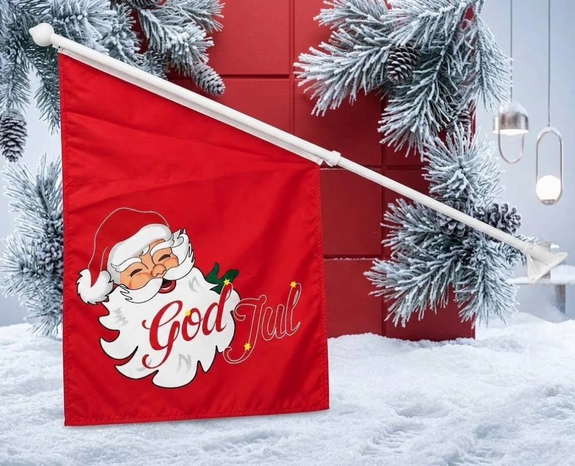 Fasadset Tomteflagga 130 cm